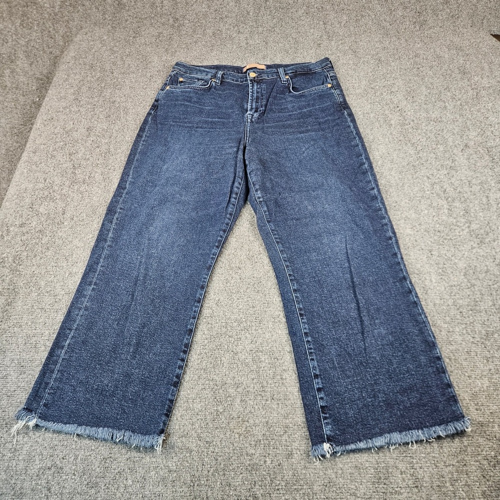 7 For All Mankind Luxe Vintage Cropped Alexa Jeans Paradise Cove Blue Size 32